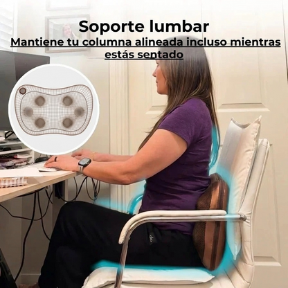 Soporte lumbar Clarity durante el trabajo